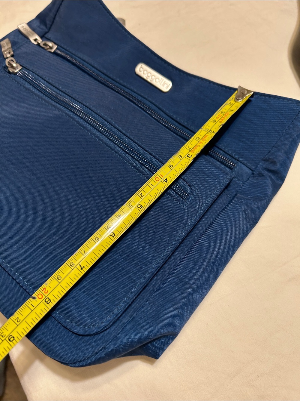 Baggallini Deep Blue Nylon Crossbody Bag - Picture 10 of 12